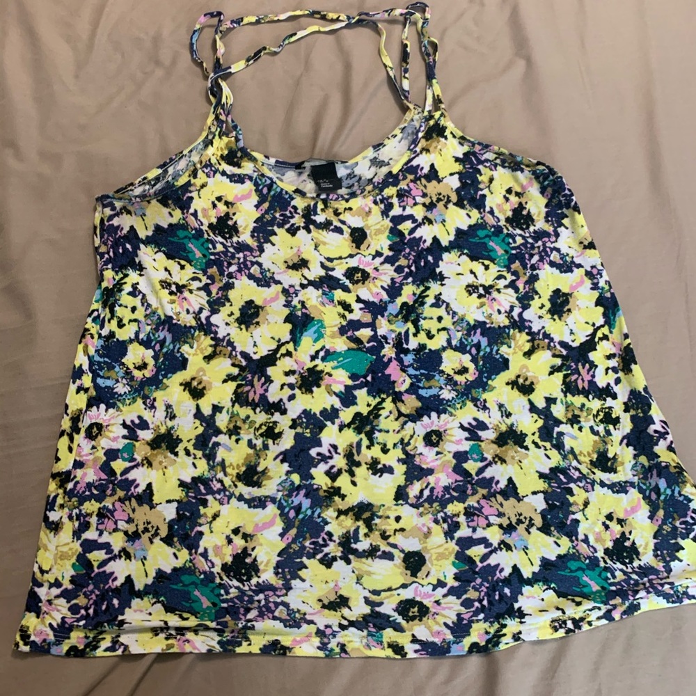 Cross-back tank top